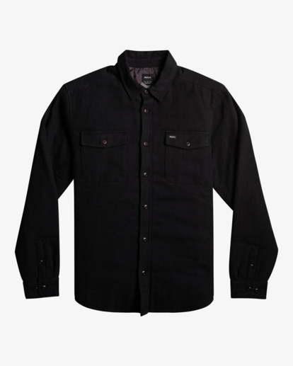 Men's quilted shop flannel shirt