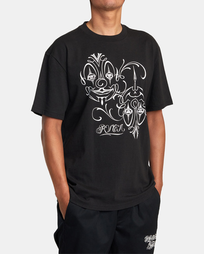 5 Mister Cartoon Balance Clowns 2022 - T-shirt en matière biologique pour Homme Noir F1SSRYRVF2 RVCA