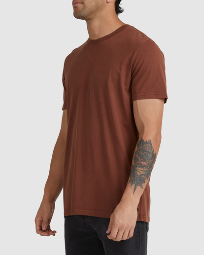 4 RVCA Washed 2022 - T-Shirt for Men Brown F1SSSMRVF2 RVCA
