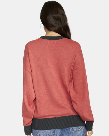 10 Stella Maxwell Skyline - Pullover für Frauen Rot F3JPRKRVF2 RVCA