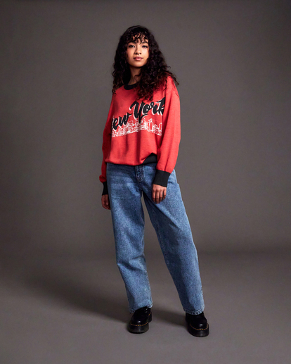 12 Stella Maxwell Skyline - Pullover für Frauen Rot F3JPRKRVF2 RVCA