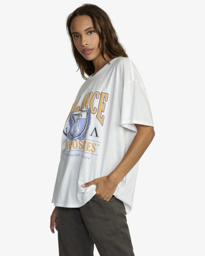 4 Cambridge - T-Shirt for Women White F3SSRERVF2 RVCA