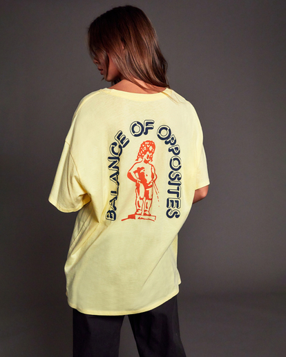 6 Stella Maxwell Cherub Boy - T-Shirt for Women Yellow F3SSRFRVF2 RVCA