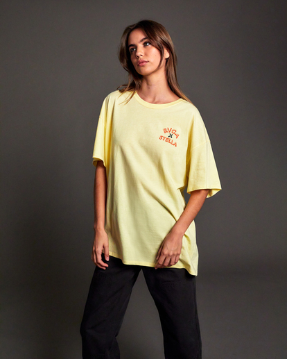 8 Stella Maxwell Cherub Boy - T-Shirt for Women Yellow F3SSRFRVF2 RVCA