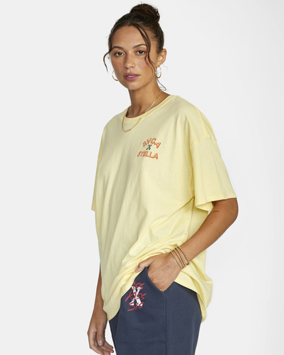 9 Stella Maxwell Cherub Boy - T-Shirt for Women Yellow F3SSRFRVF2 RVCA