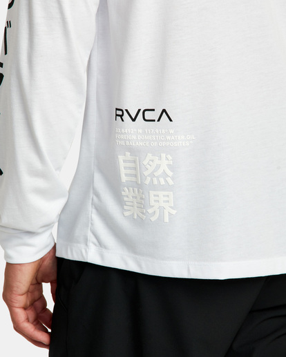 2 Rvca Hiragana - Long Sleeve T-Shirt for Men  F4LSMBRVF2 RVCA