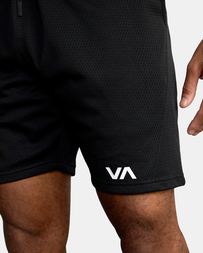 2 VA Mesh 19" - Elasticated Walkshorts for Men Black F4WKMDRVF2 RVCA