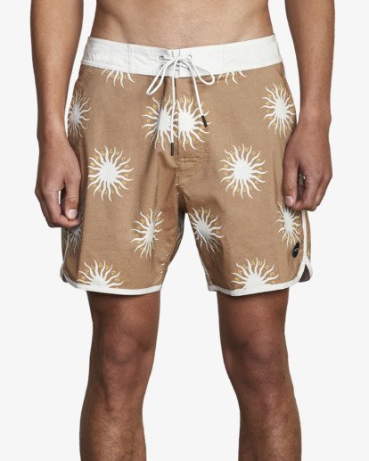 0 Freeport Boardshorts 16" Brown M1072RFT RVCA