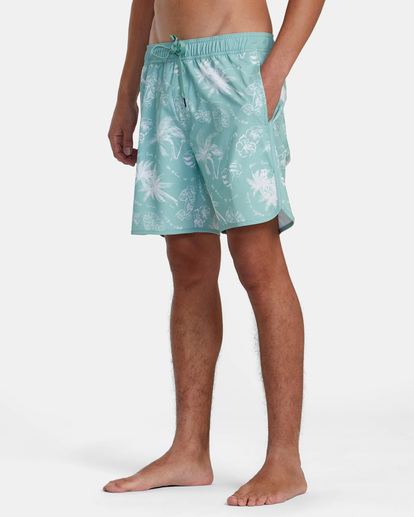 3 Eastern Elastic Waist Boardshorts 17" Blue M1182REE RVCA