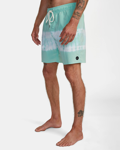 4 Manic Elastic Waist Boardshorts 17" Green M1191RME RVCA