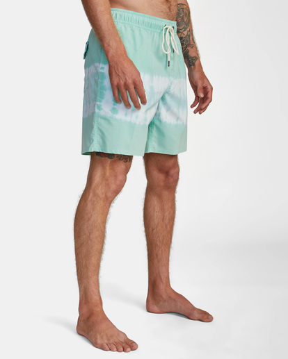6 Manic Elastic Waist Boardshorts 17" Green M1191RME RVCA