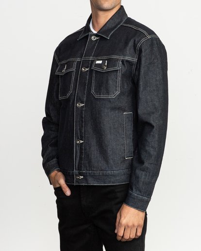 Rvca black outlet denim jacket