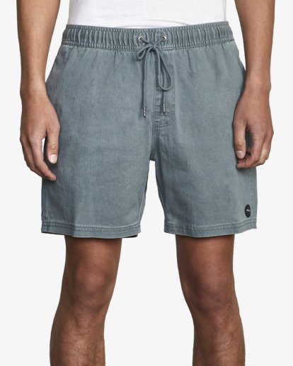 0 Escape Elastic Waist Walkshorts 17” Green M2073REE RVCA