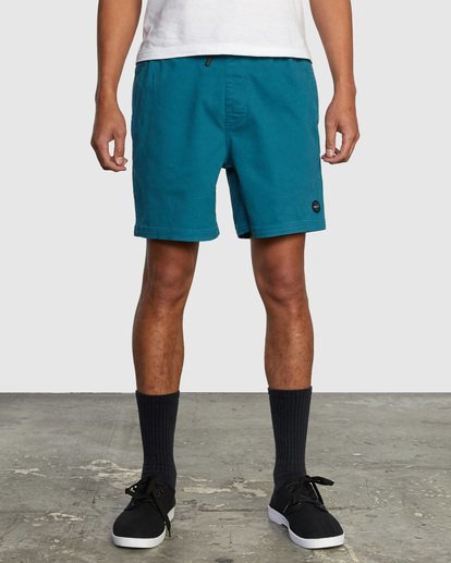 1 Escape Elastic Waist Walkshorts 17” Blue M2073REE RVCA