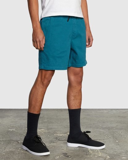 5 Escape Elastic Waist Walkshorts 17” Blue M2073REE RVCA