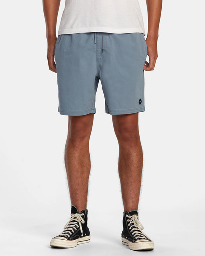 0 Escape Elastic Waist Walkshorts 17” Blue M2073REE RVCA