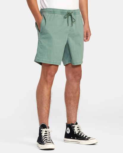 6 Escape Elastic Walkshorts 17” Blue M2073REE RVCA
