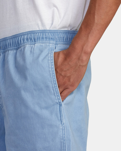 7 Escape Elastic Waist Walkshorts 17” Blue M2073REE RVCA