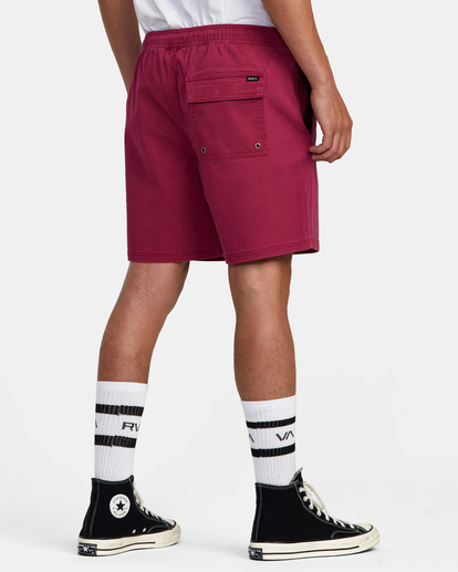 5 Escape Elastic Waist Walkshorts 17” Pink M2073REE RVCA
