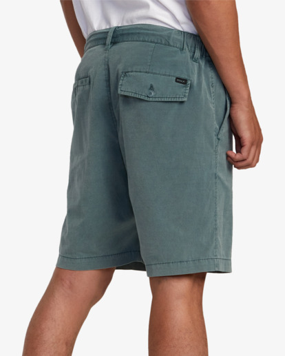 5 All Time Rinsed Coastal Hybrid Shorts 19” Green M211TRCR RVCA