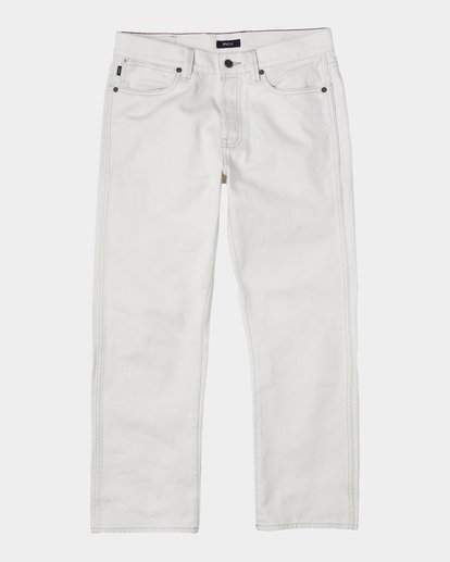0 New Dawn Straight Fit Denim Jeans White M3053RND RVCA