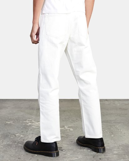 4 New Dawn Straight Fit Denim Jeans White M3053RND RVCA