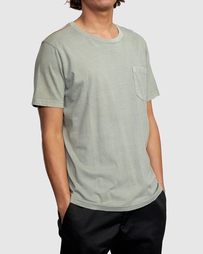 3 PTC II Pigment Tee Green M437VRPT RVCA