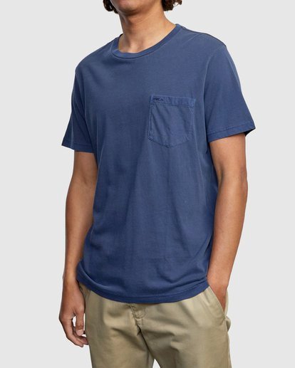 4 PTC II Pigment Tee Blue M437VRPT RVCA