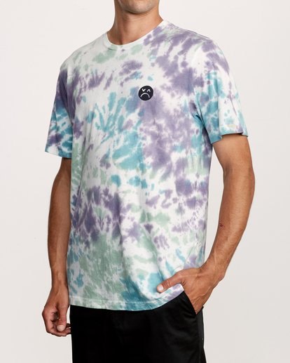 RVCA Mens Happy Sad Tie Dye T-Shirt