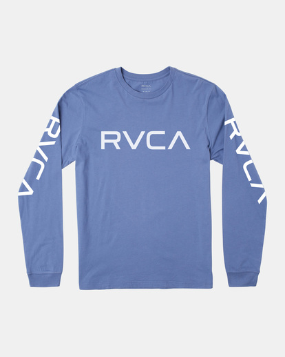 0 BIG RVCA LONG SLEEVE TEE Blue M451URBI RVCA
