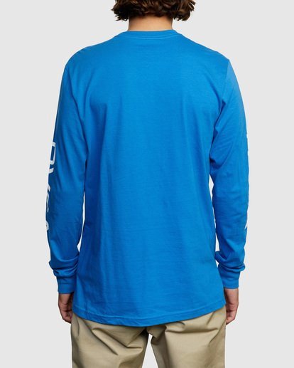 2 BIG RVCA LONG SLEEVE TEE Blue M451URBI RVCA