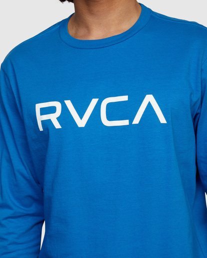 5 BIG RVCA LONG SLEEVE TEE Blue M451URBI RVCA