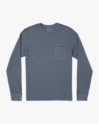 0 PTC Pigment Long Sleeve Tee Grey M467TRPT RVCA