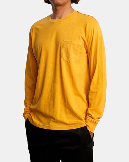 4 PTC Pigment Long Sleeve Tee Multicolor M467TRPT RVCA