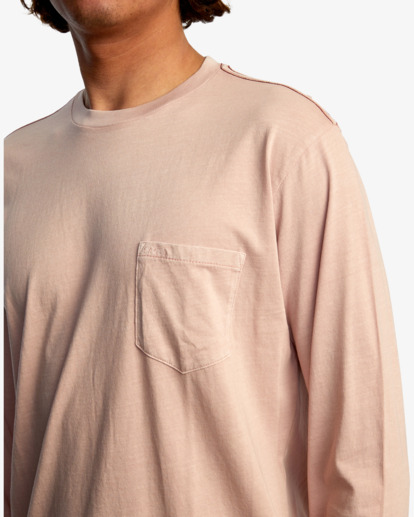 5 PTC Pigment Long Sleeve Tee Grey M467TRPT RVCA