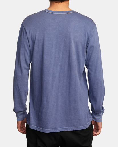 2 PTC Pigment Long Sleeve Tee Blue M467TRPT RVCA