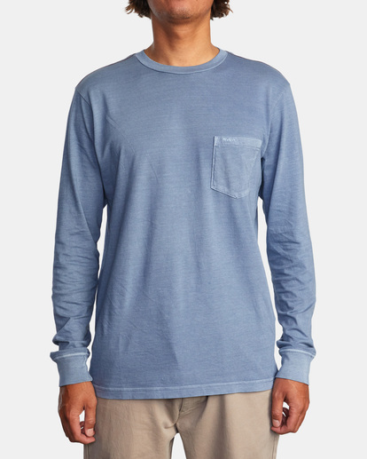 2 PTC Pigment Long Sleeve Tee Grey M467TRPT RVCA