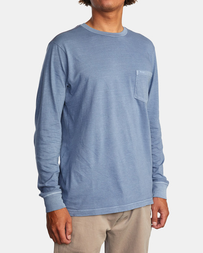5 PTC Pigment Long Sleeve Tee Grey M467TRPT RVCA