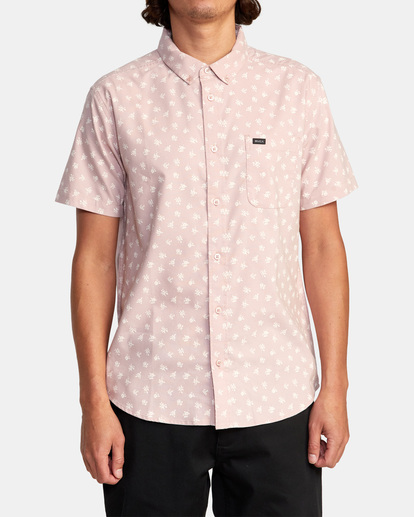 1 That'll Do Slim Fit Short Sleeve Shirt Purple M502VRTD RVCA