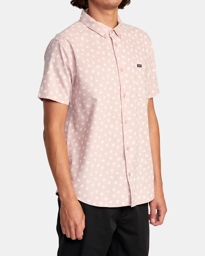 5 That'll Do Slim Fit Short Sleeve Shirt Purple M502VRTD RVCA
