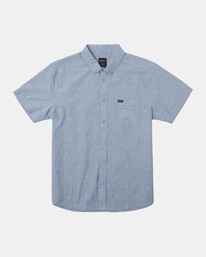 0 That'll Do Dobby Short Sleeve Shirt Blue M503VRDD RVCA