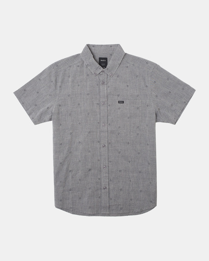 0 That'll Do Dobby Short Sleeve Shirt Grey M503VRDD RVCA