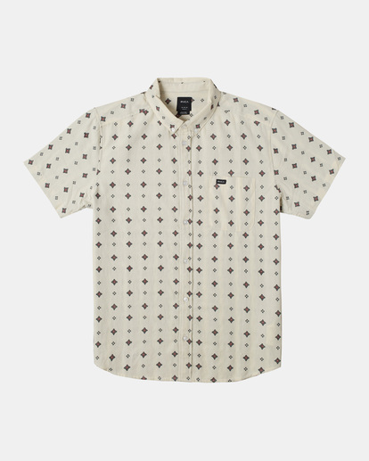 0 That'll Do Dobby Short Sleeve Shirt Beige M503VRDD RVCA