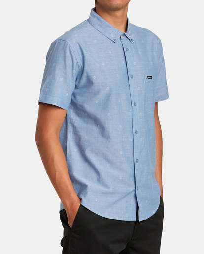 5 That'll Do Dobby Short Sleeve Shirt Blue M503VRDD RVCA