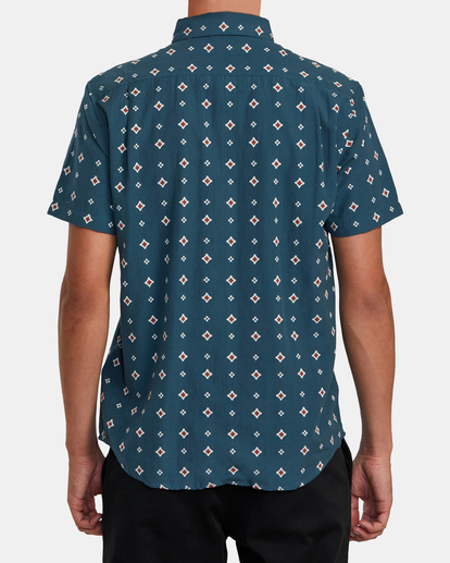2 That'll Do Dobby Short Sleeve Shirt Blue M503VRDD RVCA