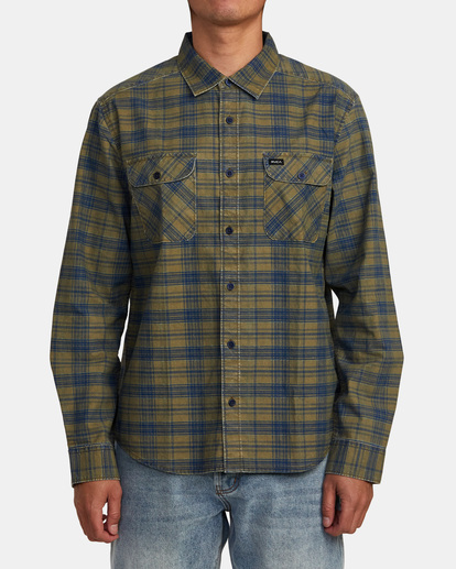 1 Panhandle Flannel Shirt White M5531RPH RVCA