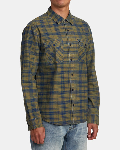 5 Panhandle Flannel Shirt White M5531RPH RVCA