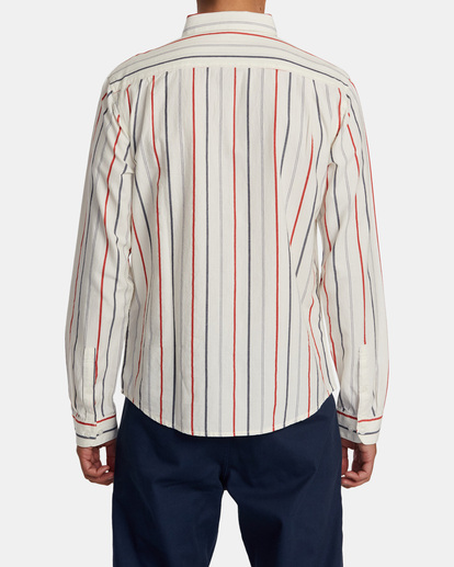 2 That'll Do Dobby Long Sleeve Shirt White M556WRDE RVCA