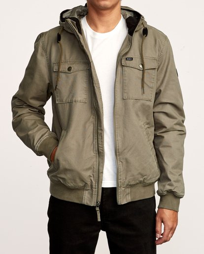 RVCA ルーカ HOODED BOMBER III JACKET-