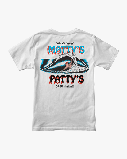 0 Matty's Patty's - T-shirt avec poche pour Homme Blanc P1SSCARVS9 RVCA